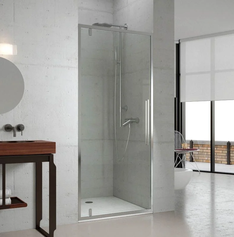 Paroi de douche frontale à 1 porte battante avec traitement anticalcaire. AVANCER LA VISION – Image 2