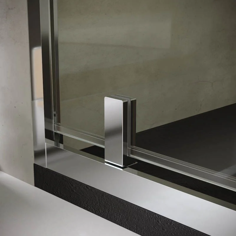 Paroi de douche frontale 1 fixe- 1 porte battante avec traitement anticalcaire. AVANCER LA VISION – Image 3