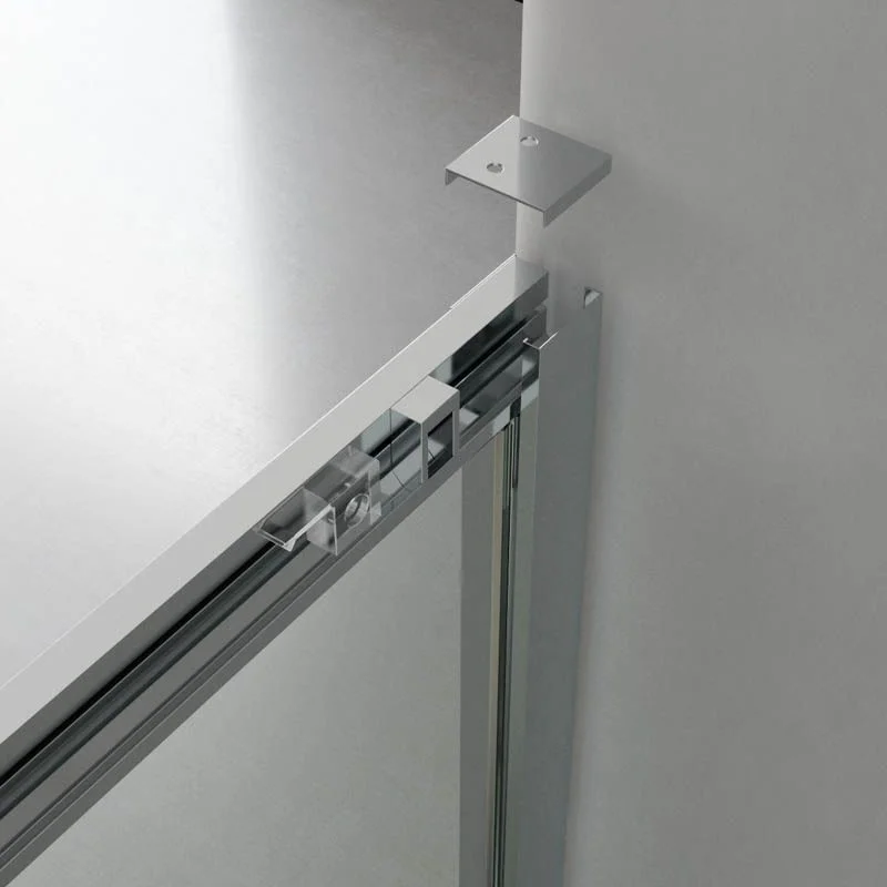 Paroi de douche frontale à 2 portes pliantes avec traitement anticalcaire. AVANCER LA VISION – Image 5