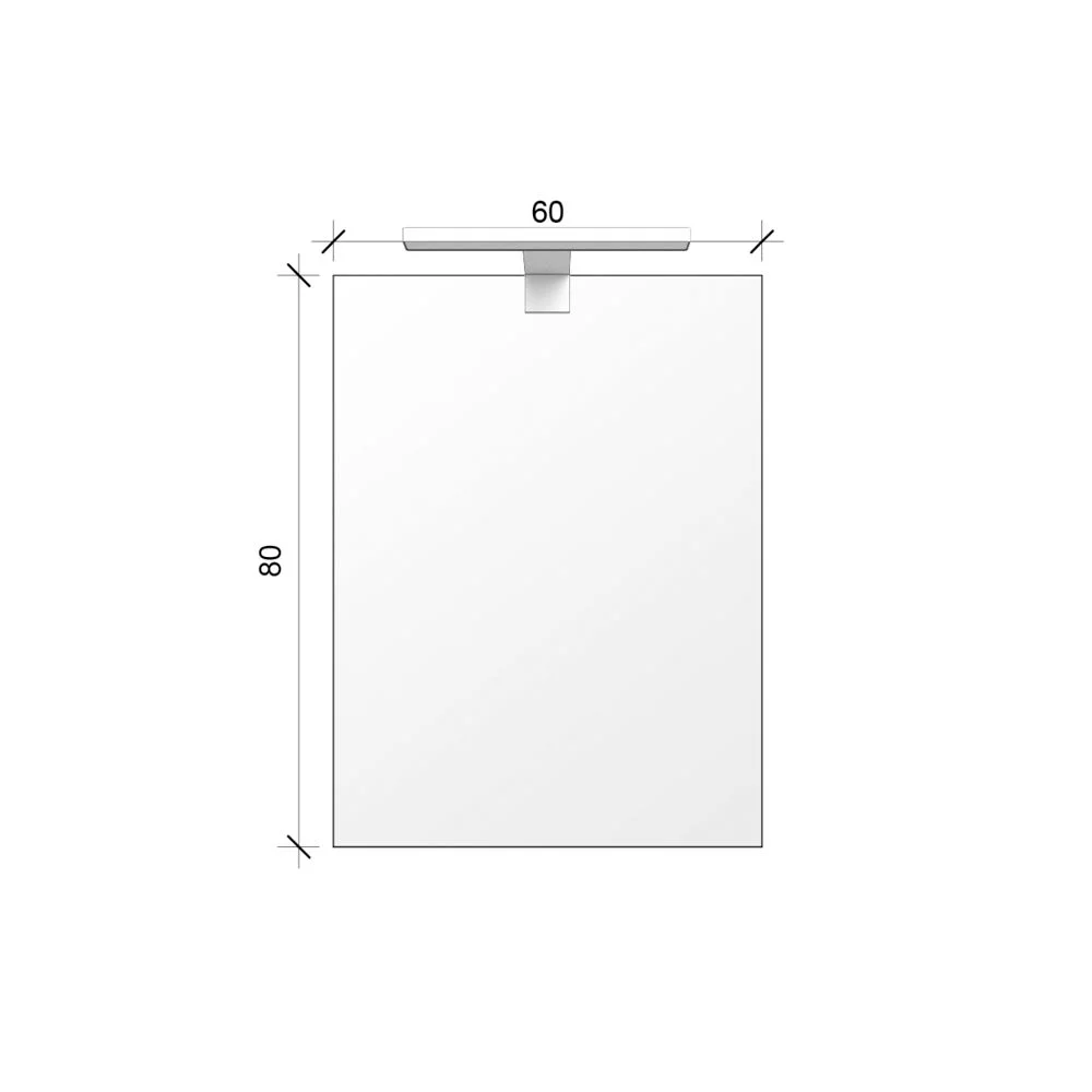 Miroir rectangulaire ALCOR avec applique LED – Image 5