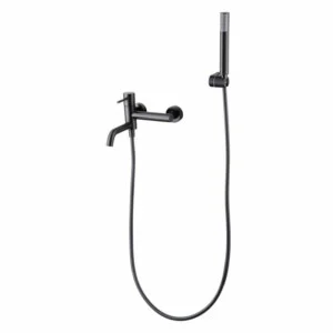 Robinet de bain/douche en métal noir Monza [ VAROBATH ]