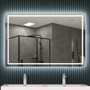 Miroir rectangulaire COVE éclairage périmétrique led