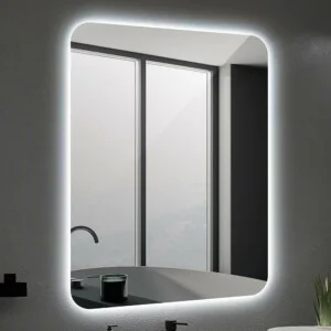 Miroir rectangulaire DUOS éclairage périmétrique led