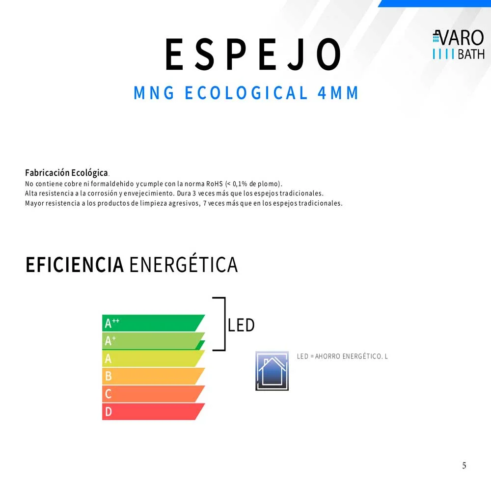Miroir personnalisé NERINA avec éclairage LED frontal. Haut-parleurs. Miroir grossissant antibuée. Horloge – Image 4