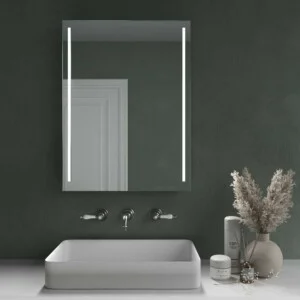 Miroir rectangulaire CALMA lumière led verticale