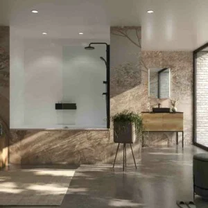 Pare-baignoire OPEN 1 panneau rabattable 85 cm NOIR MAT