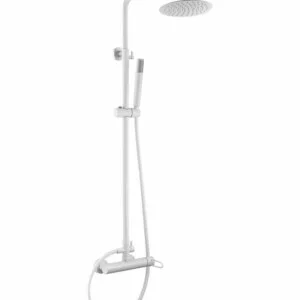 Colonne de douche Milos blanc mat [ VAROBATH ]