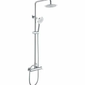 Colonne de douche Elba chrome/blanc [ VAROBATH ]