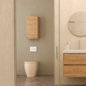 Colonne de salle de bain suspendue CARMEN CHÊNE CLAIR 70 x 35 x 22 cm