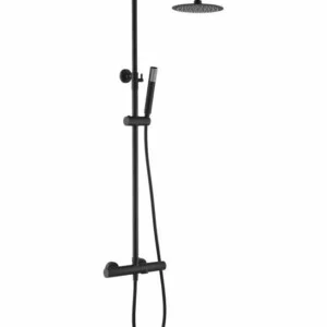 Ensemble de baignoire thermostatique Line noir mat [ VAROBATH ]