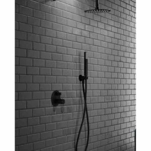 Colonne de douche encastrée Milos noir mat [ VAROBATH ]