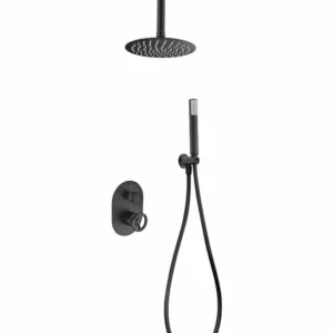 Colonne de douche à encastrer Vesuvio noir mat [ VAROBATH ]