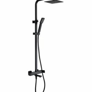 Set de baignoire monocommande noir mat Fiji [ VAROBATH ]