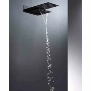 Colonne de douche thermostatique encastrée Rodas noir [ VAROBATH ]