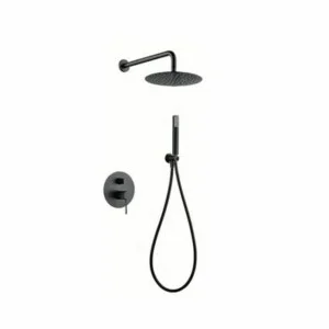 ► Colonne de douche encastrée Line Black Gun Metal [ VAROBATH ]