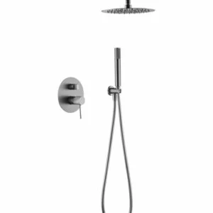 ► Colonne de douche à encastrer Line nickel brossé [ VAROBATH ]