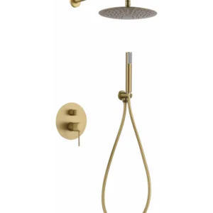► Colonne de douche encastrée Line or brossé [ VAROBATH ]