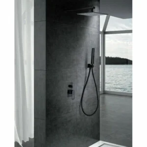 ► Colonne de douche encastrable Suède noir mat [ VAROBATH ]