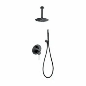 Colonne de douche à encastrer Thalos Stick noir mat [ VAROBATH ]