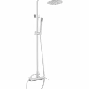 ► Colonne de douche Milos Stick blanc mat [ VAROBATH ]