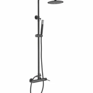 ► Colonne de douche Milos Stick noir mat [ VAROBATH ]