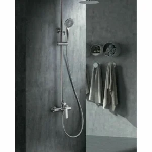 Colonne de douche Ural nickel brossé [ VAROBATH ]
