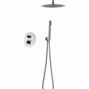 Colonne de douche thermostatique à encastrer Line [ VAROBATH ]