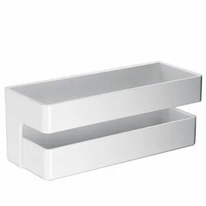 Étagère de douche rectangulaire blanc mat ASGARD