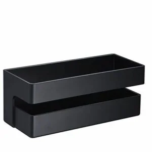 Étagère de douche rectangulaire noire mate ASGARD