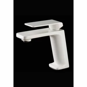 Robinet pour lavabo Fiji blanc mat [ VAROBATH ]