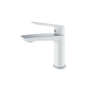 Robinet pour lavabo Luxor blanc mat [ VAROBATH ]