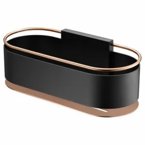 Porte-savon Anga front noir or rose [ VAROBATH ]