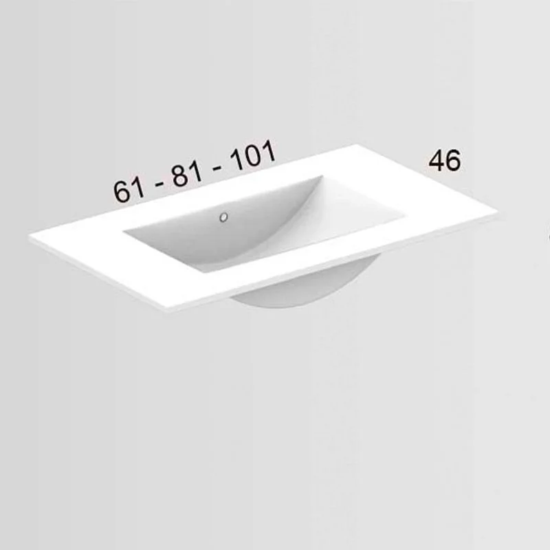 Meuble de salle de bain au sol CLOE avec 3 tiroirs et lavabo en céramique – Image 8