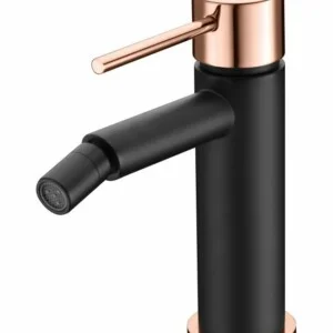 Robinet bidet Milos Stick noir or rose [ VAROBATH ]