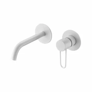 Mitigeur lavabo encastrable blanc mat Milos [ VAROBATH ]