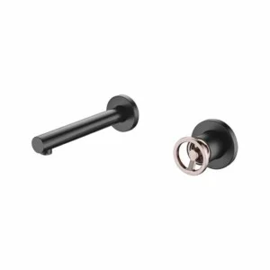 Robinet pour lavabo encastrable noir or rose Olimpo [ VAROBATH ]