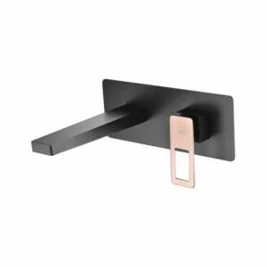 Robinet pour lavabo encastrable Suède noir or rose [ VAROBATH ]