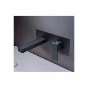 Robinet de lavabo à encastrer noir suisse mat [ VAROBATH ]
