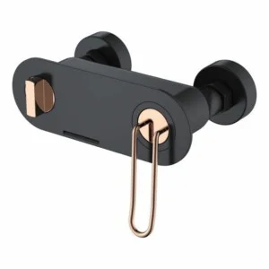 Robinet de baignoire/douche Belize noir or rose [ VAROBATH ]