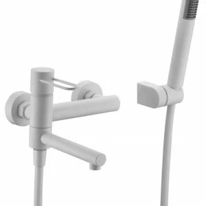 Mitigeur bain/douche Milos blanc mat [ VAROBATH ]