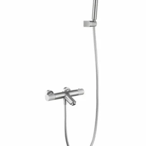 Robinet thermostatique pour baignoire/douche Line nickel [ VAROBATH ]