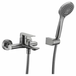 Robinet bain/douche Ural nickel brossé [ VAROBATH ]
