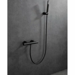 Robinet de douche thermostatique Line Black Gun Metal [ VAROBATH ]