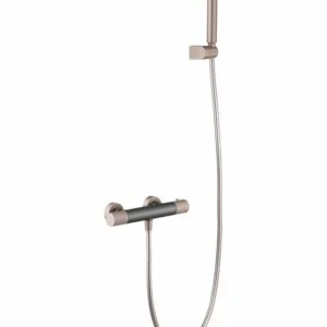 Robinet de douche thermostatique Line gris champagne mat [ VAROBATH ]