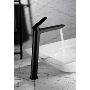 Robinet de lavabo haut Belgique Noir mat [ VAROBATH ]