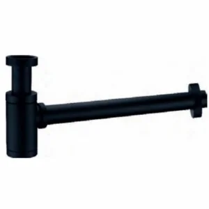 Siphon rond noir mat [ VAROBATH ]
