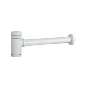 Siphon apparent pour lavabo ou bidet blanc mat VAROBATH