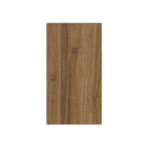 Receveur de douche en résine texture ardoise finition effet Merisier – antidérapant STONE 3D moderne
