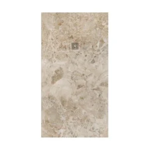Receveur de douche en résine avec texture ardoise. Effet marbre Tempora – antidérapant STONE 3D moderne