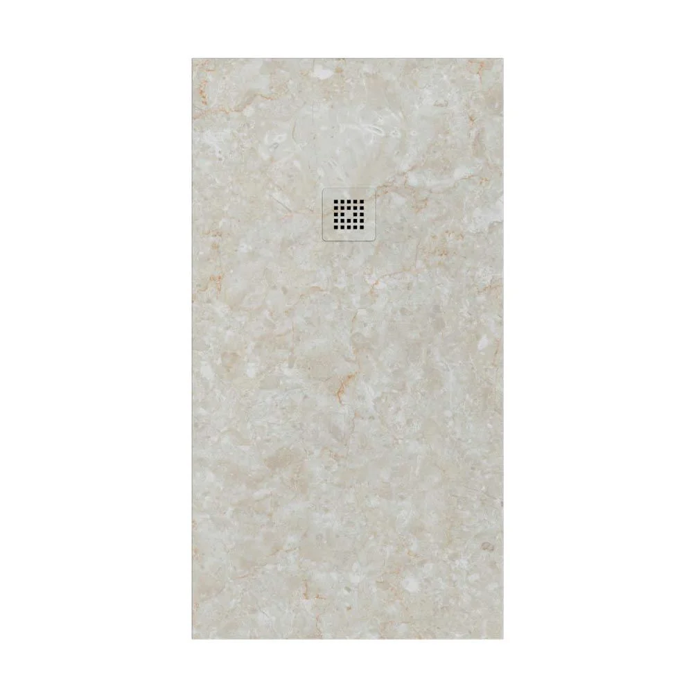 Receveur de douche en résine texture ardoise. PALMA effet marbre – antidérapant STONE 3D moderne